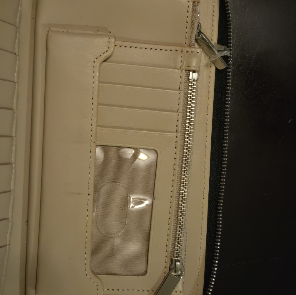 Nordstrom Brand Zip Saffiano Leather Wallet with Wristlet Strap - Picture 6 of 12